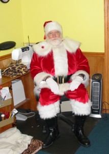 Santa dresses up for kids of all ages.